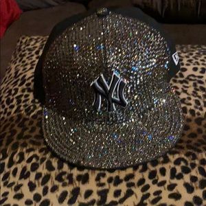 Rhinestone new era youth NY Yankee hat